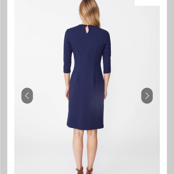 J. McLaughlin Catalyst Winter Navy Dress - Picture 2 of 6